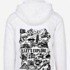 lets explore travel themed landmark hoodie