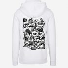 lets explore white travel themed landmark hoodie
