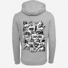 lets explore grey travel themed landmark hoodie