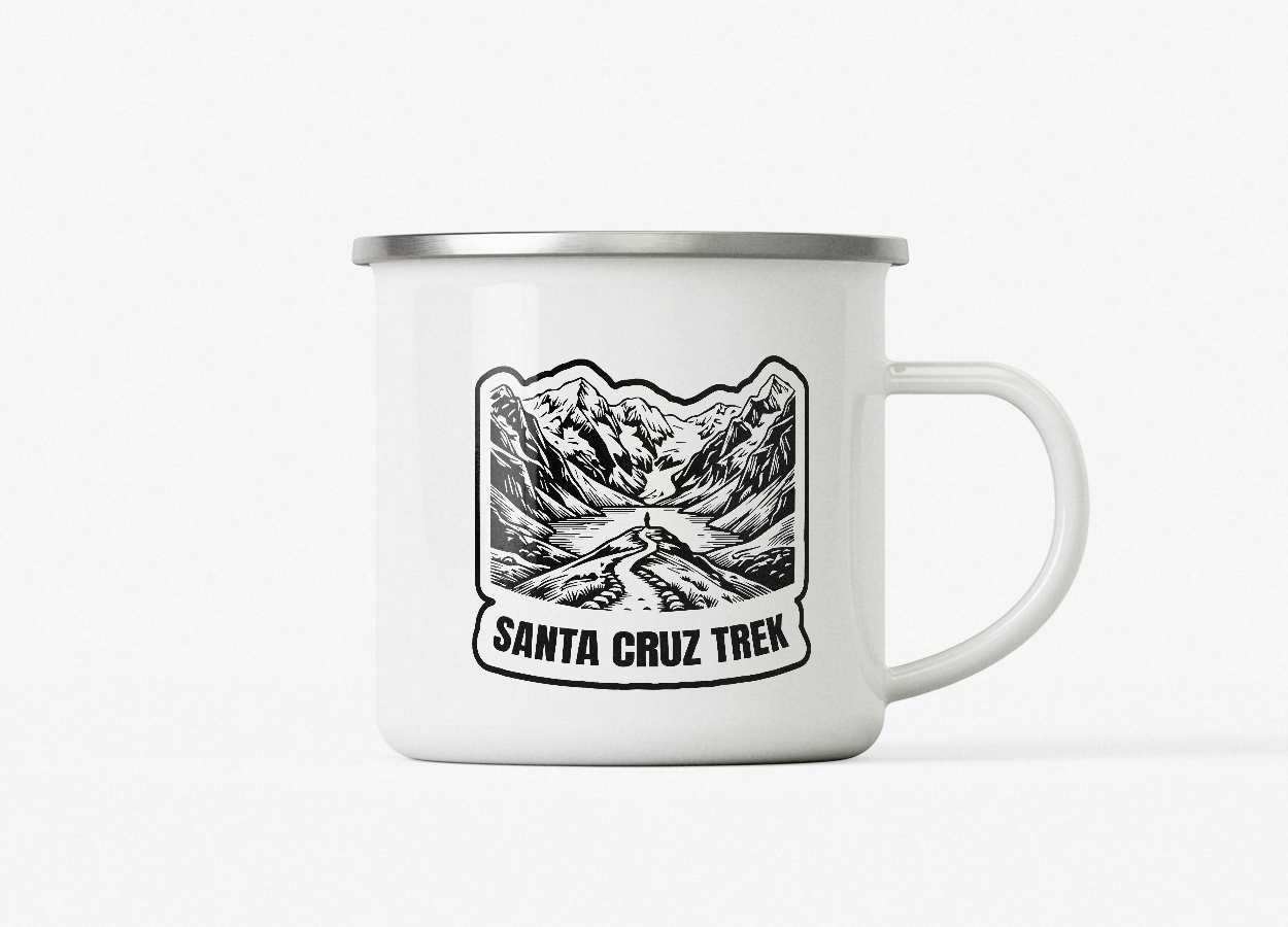 santa cruz stamp mug santa cruz, peru stamp camping mug
