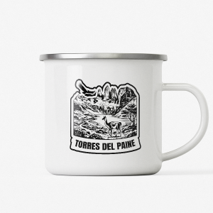 torres del paine national park w-trek or o-trek camping mug