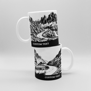 campervan road trip custom mug