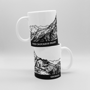 Mug inspired by Caucasus Mountains