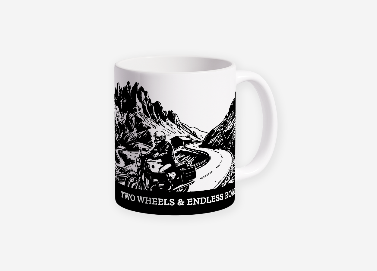 personalised motorbike mug