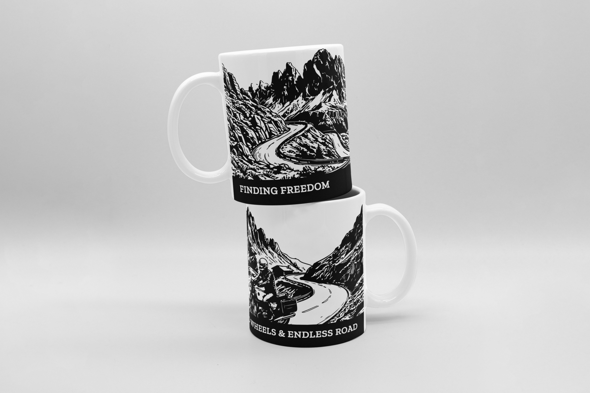motorbike mockup motorbike road trip mug