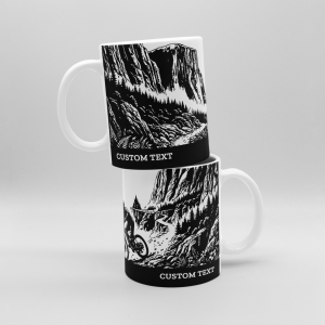 personalised mountain biker mug