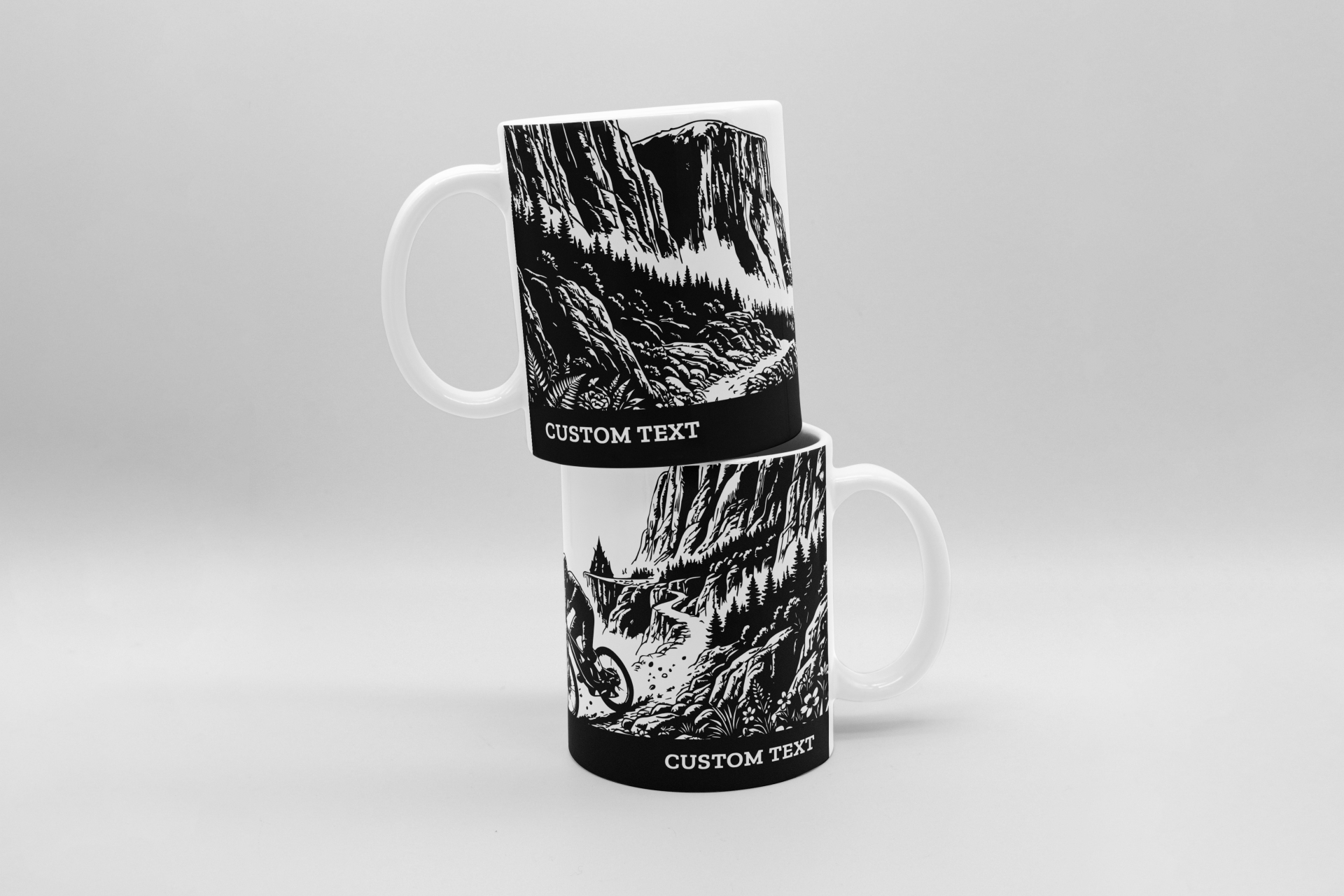 mountain bike mockup personalised mountain biker mug