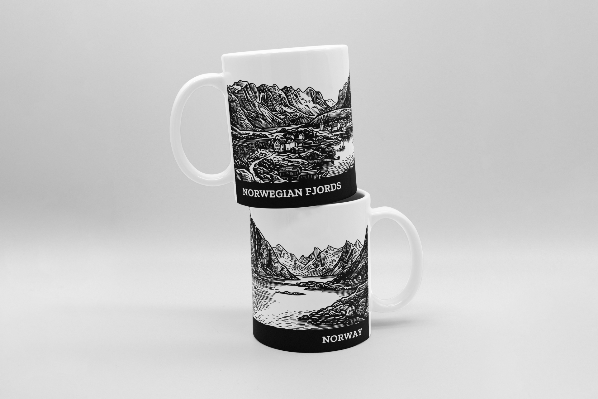 norway mockup norway fjords mug