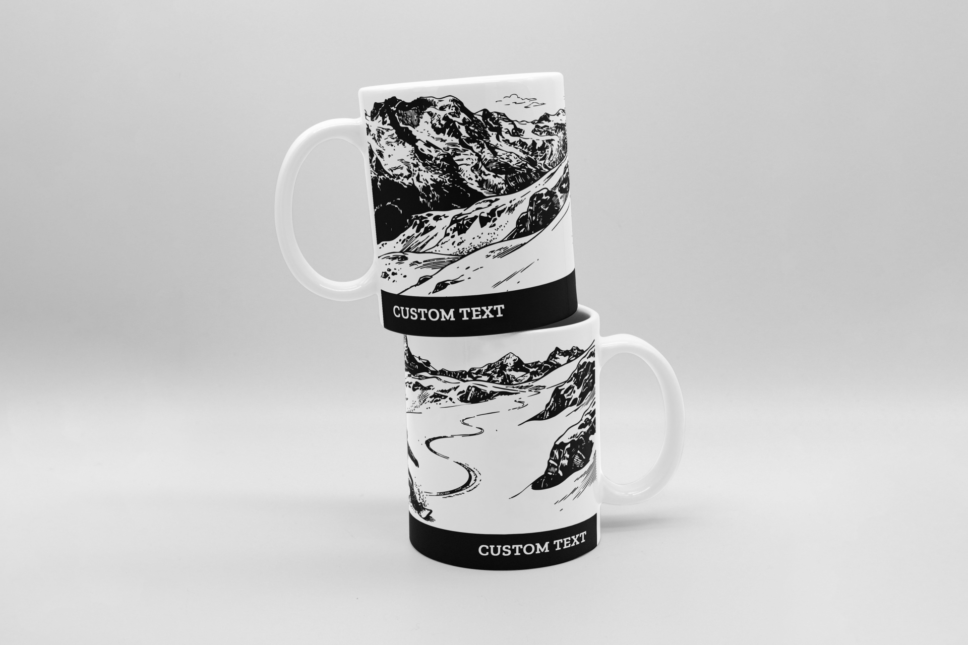 custom snowboarding mug